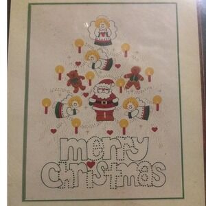 Dimensions Embroidery‎ Candlewicking Kit #8600  Merry Christmas Tree 1984 NIB